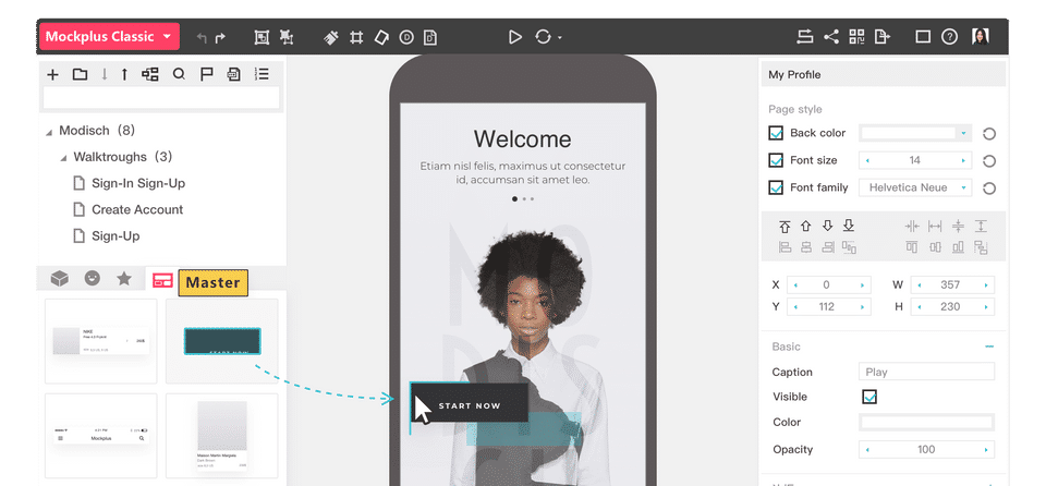 Mockplus screenshot
