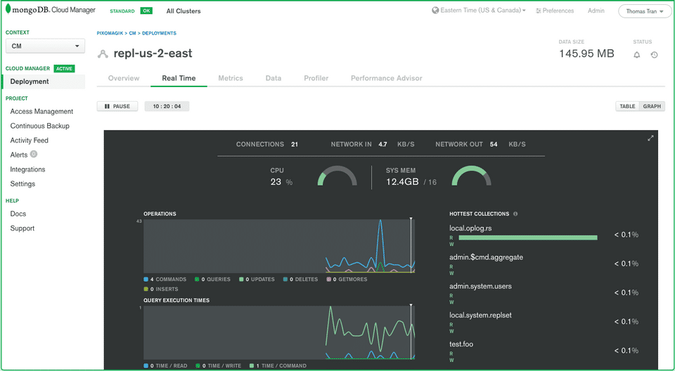 MongoDB Cloud Manager screenshot 2