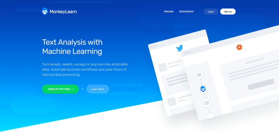 MonkeyLearn screenshot 2