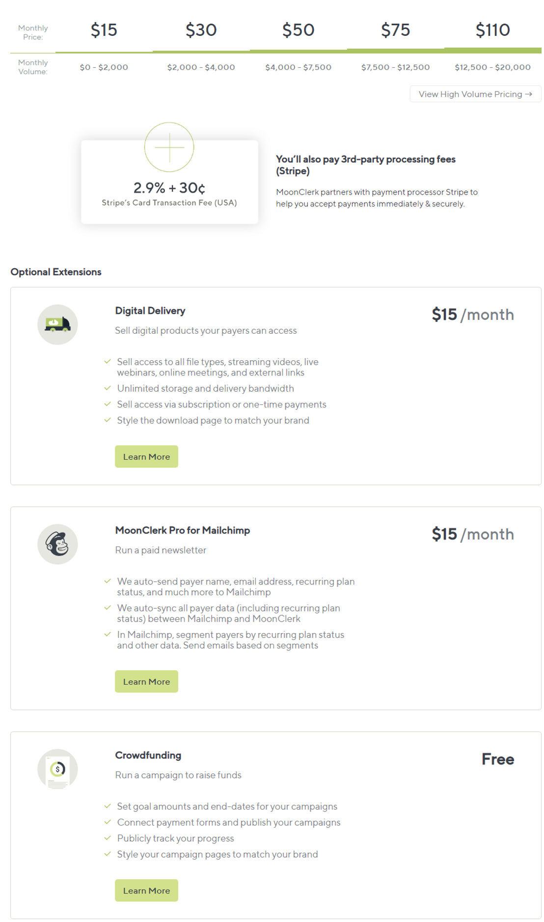 MoonClerk pricing 1
