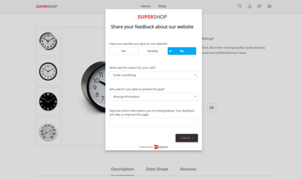 Mopinion screenshot 2