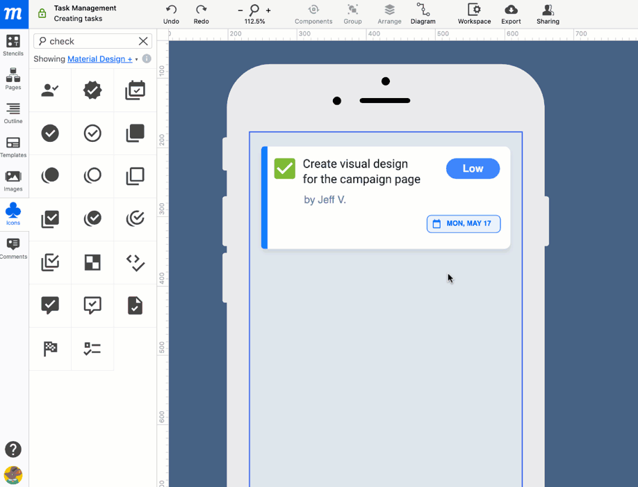 Moqups screenshot 2