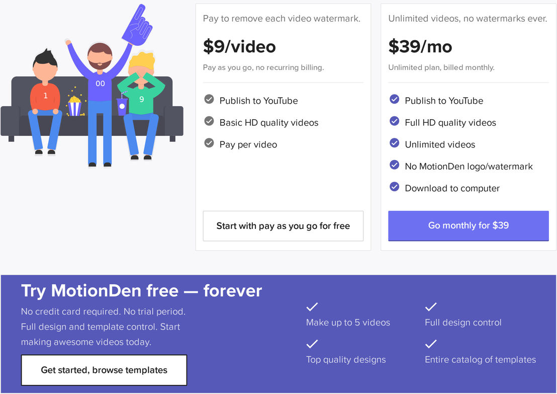 MotionDen pricing 2