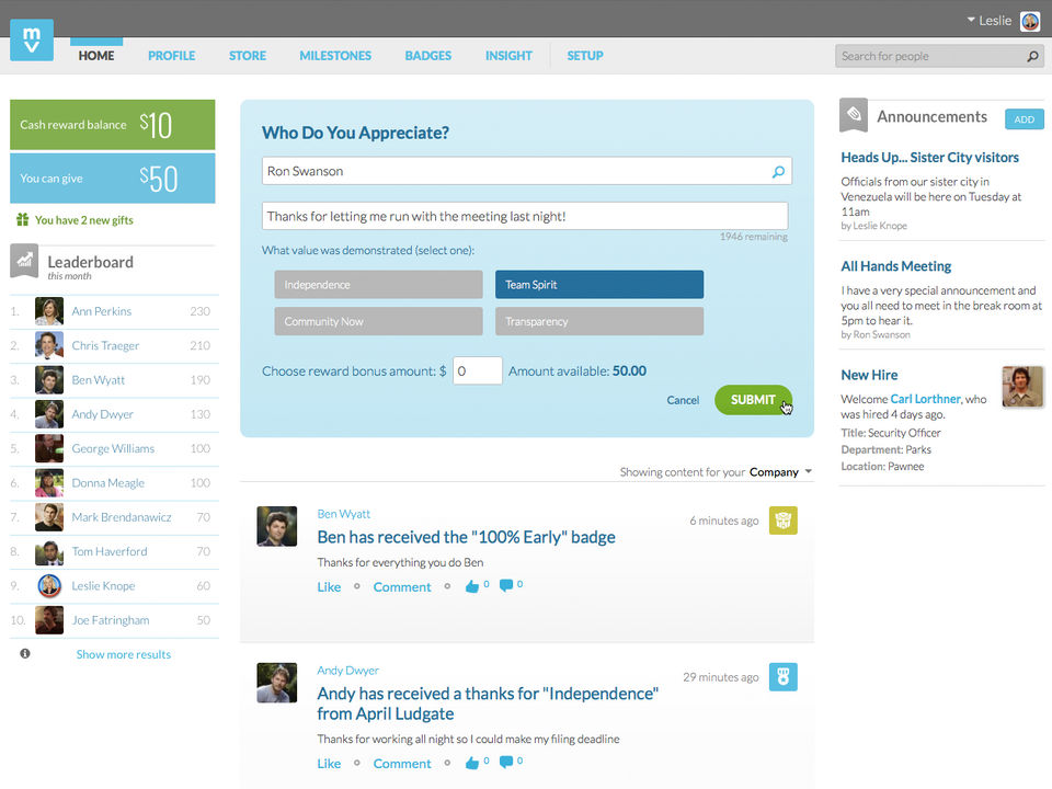 Motivosity screenshot 3