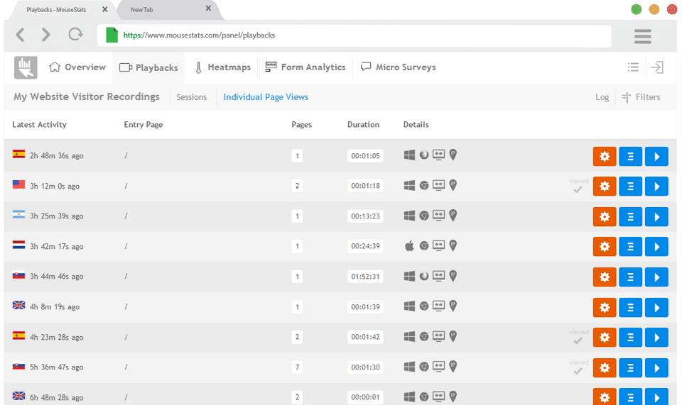MouseStats screenshot 2