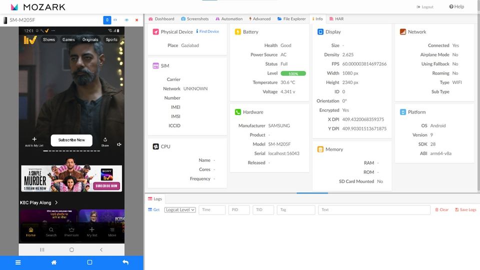 MOZARK screenshot 3