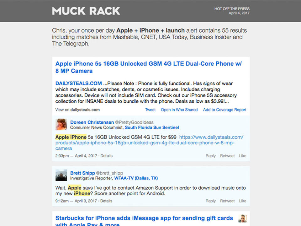 Muck Rack screenshot