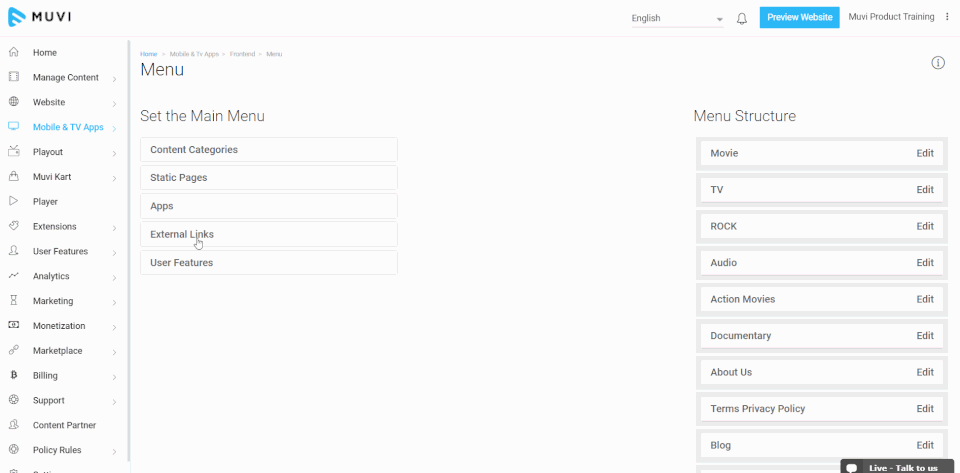 Muvi screenshot 1