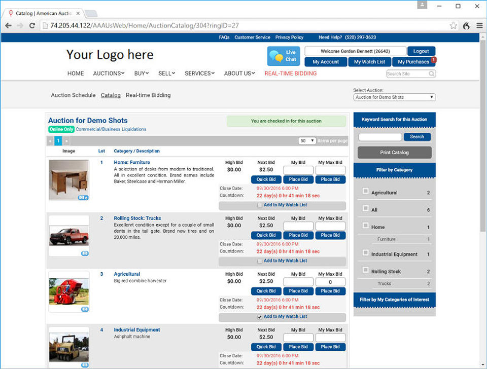 My Auction Software screenshot 2