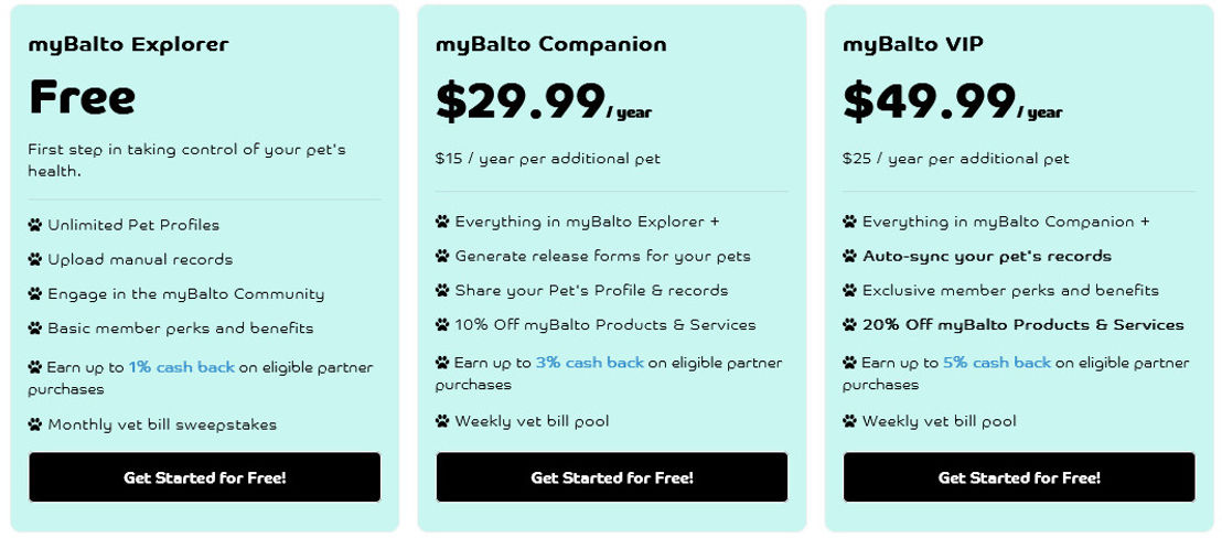 myBalto pricing 1
