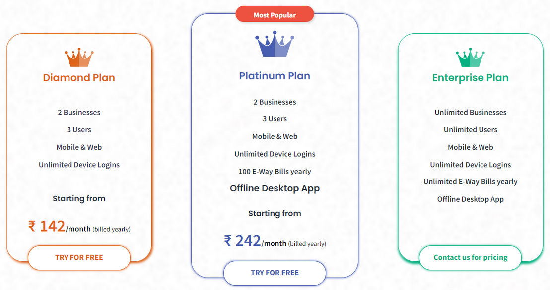 myBillBook pricing 1