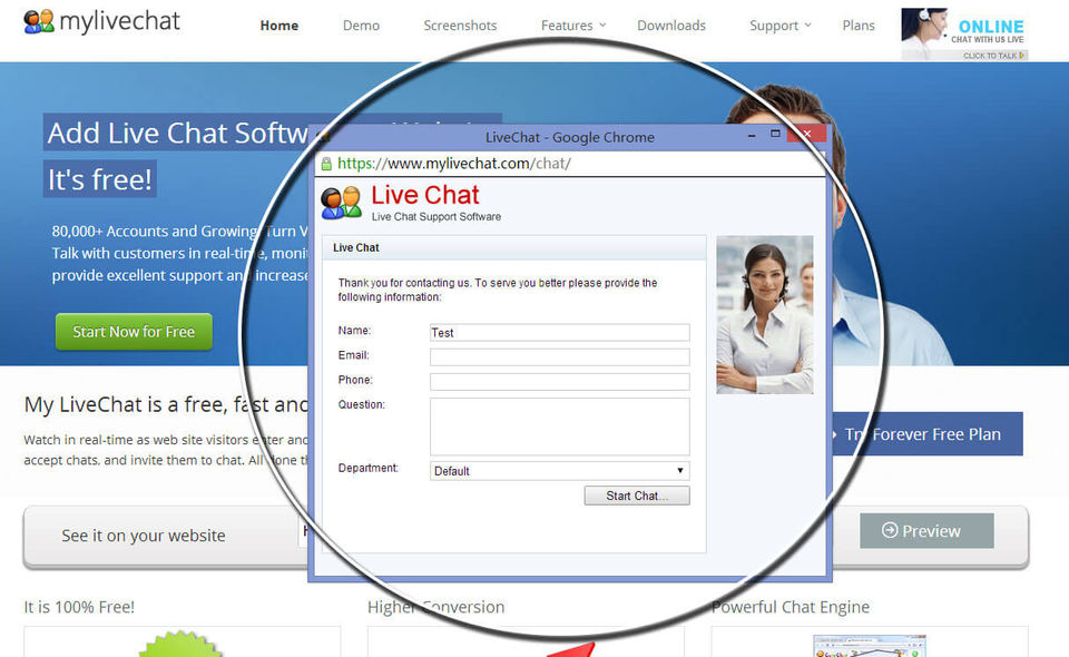 MyLiveChat screenshot 2