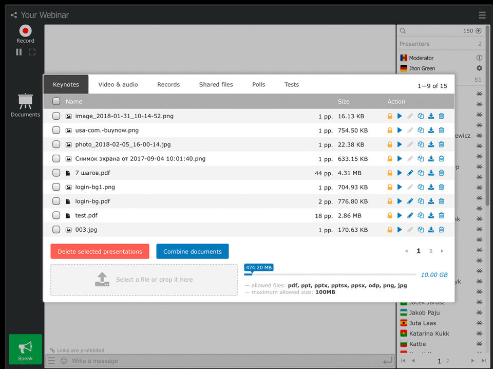 MyOwnConference screenshot