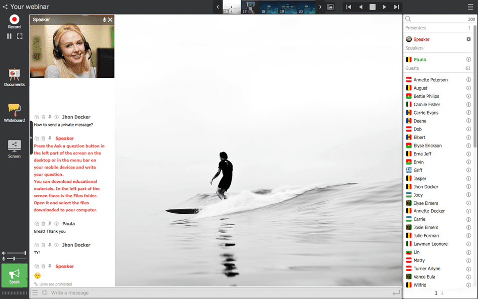 MyOwnConference screenshot