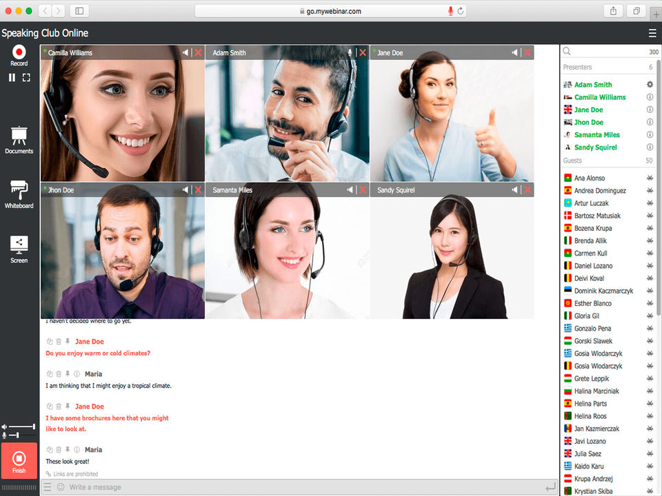 MyOwnConference screenshot