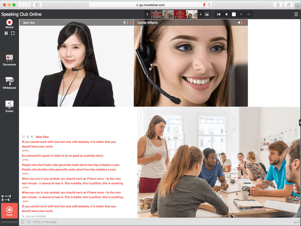 MyOwnConference screenshot