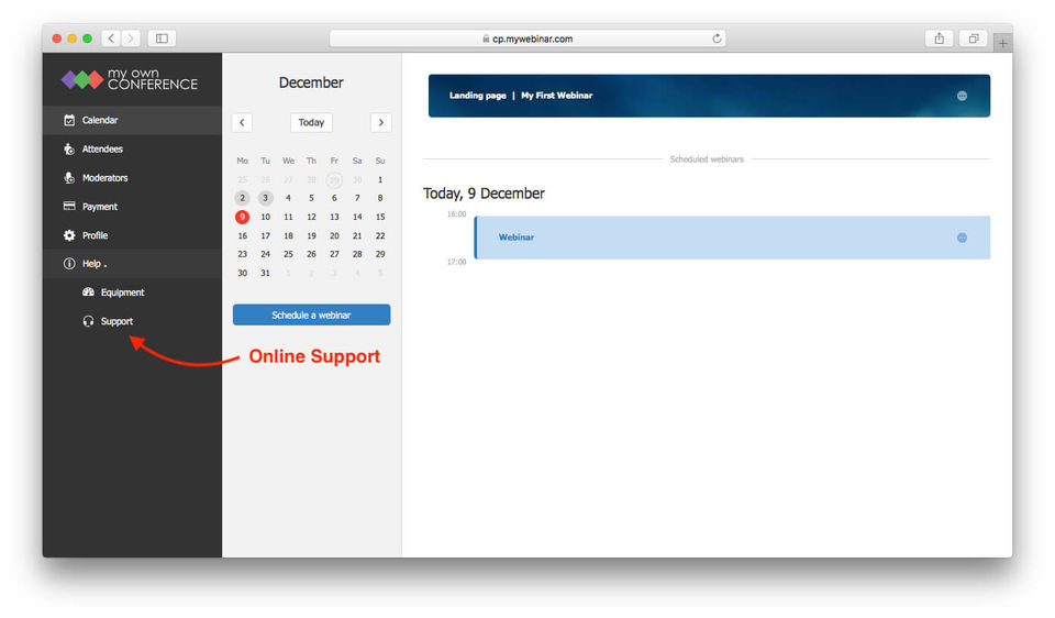 MyOwnConference screenshot