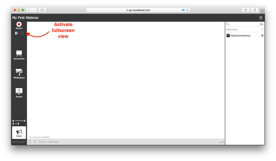 MyOwnConference screenshot
