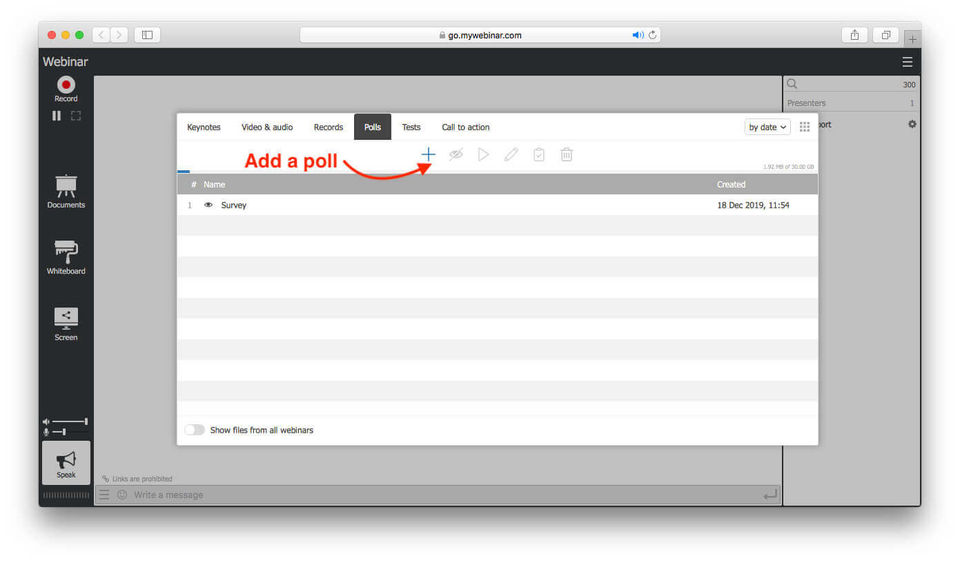 MyOwnConference screenshot