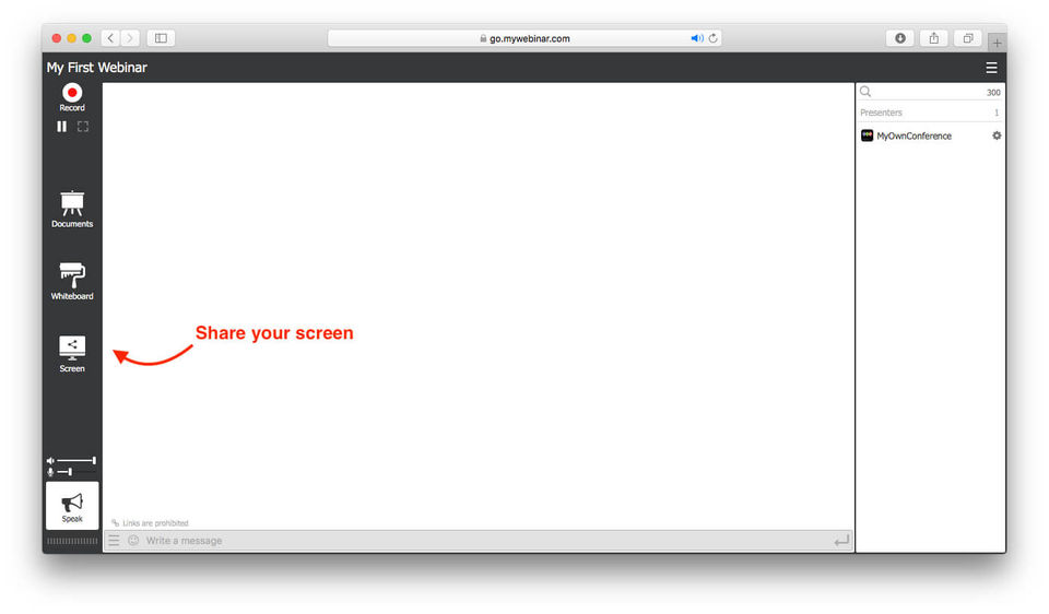MyOwnConference screenshot