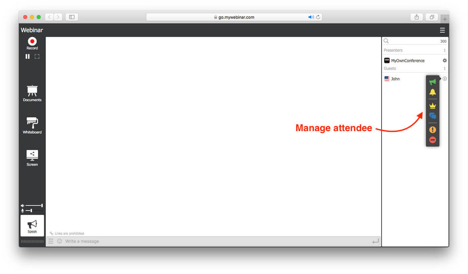 MyOwnConference screenshot