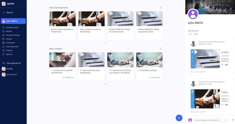 MyPRM screenshot 2