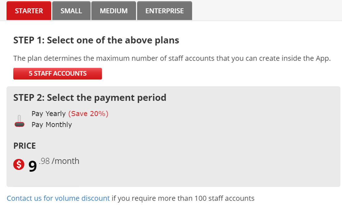 My Work Scheduler pricing 1
