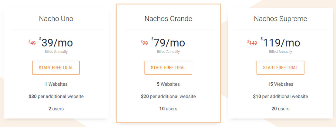 Nacho Analytics pricing 1