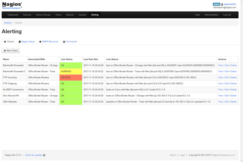 Nagios Network Analyzer screenshot 3