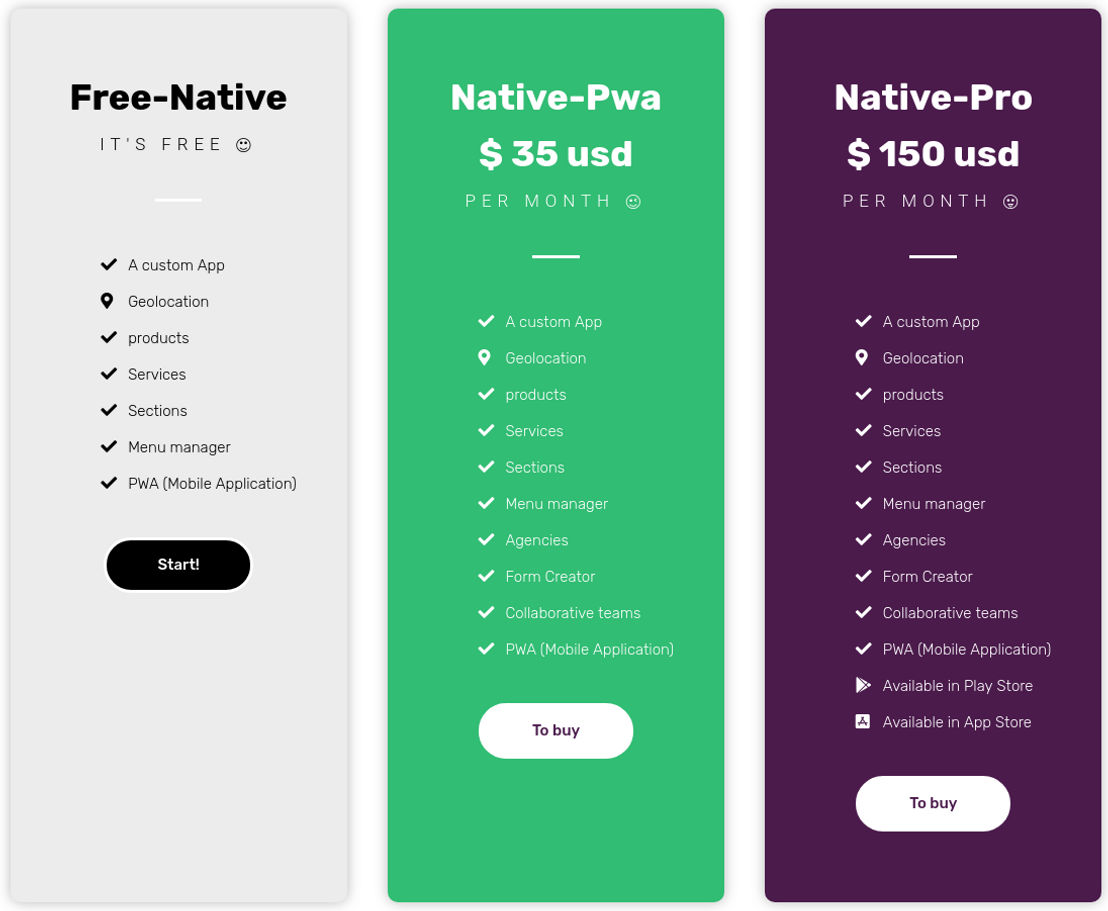 Native pricing 1