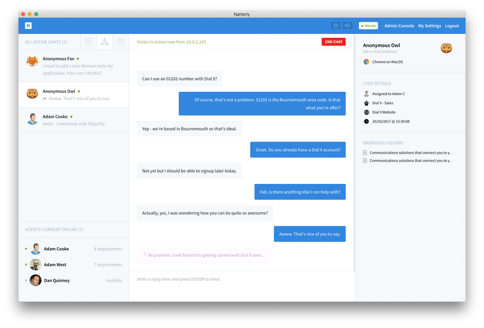 Natterly screenshot 1