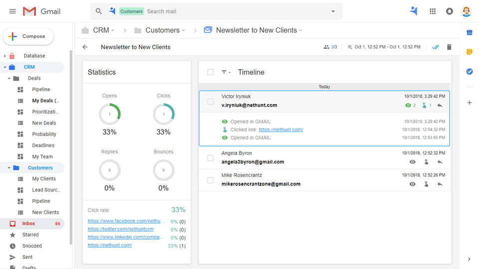 NetHunt CRM screenshot 2