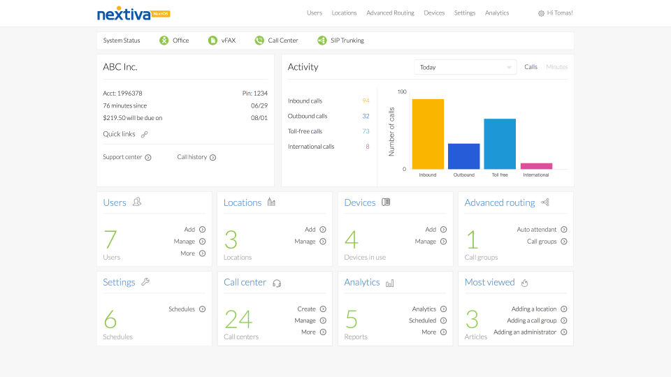 Nextiva screenshot 2