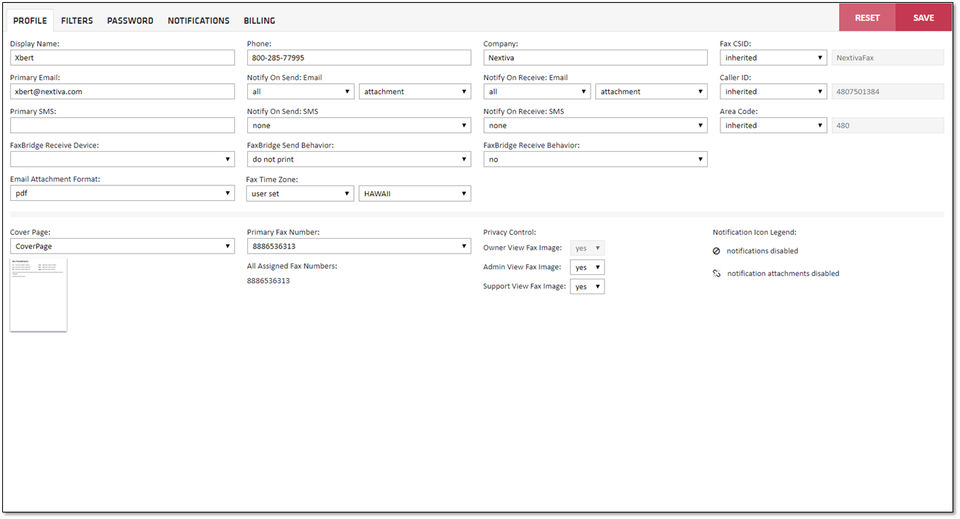 Nextiva vFax screenshot 2