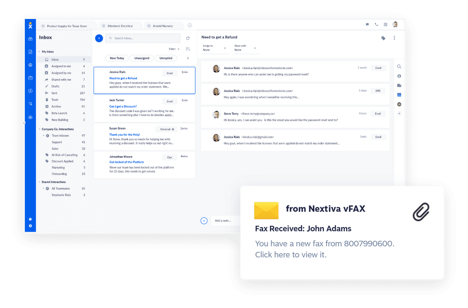 Nextiva vFax screenshot 1