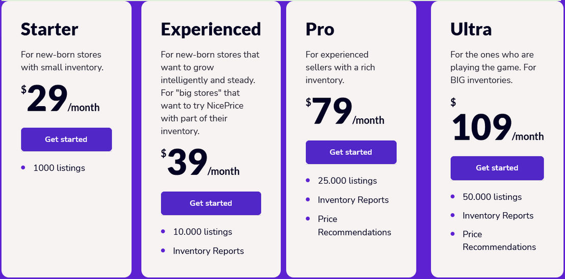Nice Price pricing 1