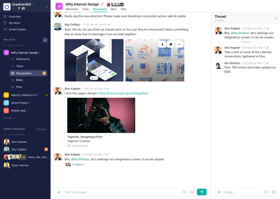 Nifty Project Management screenshot 1