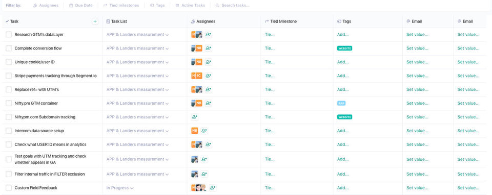 Nifty Project Management screenshot 2