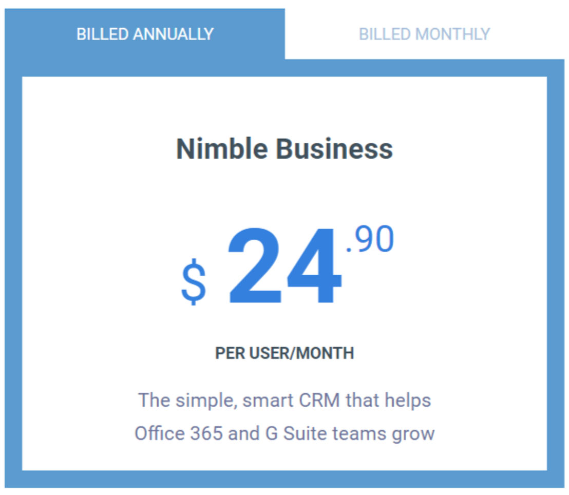 Nimble pricing 2