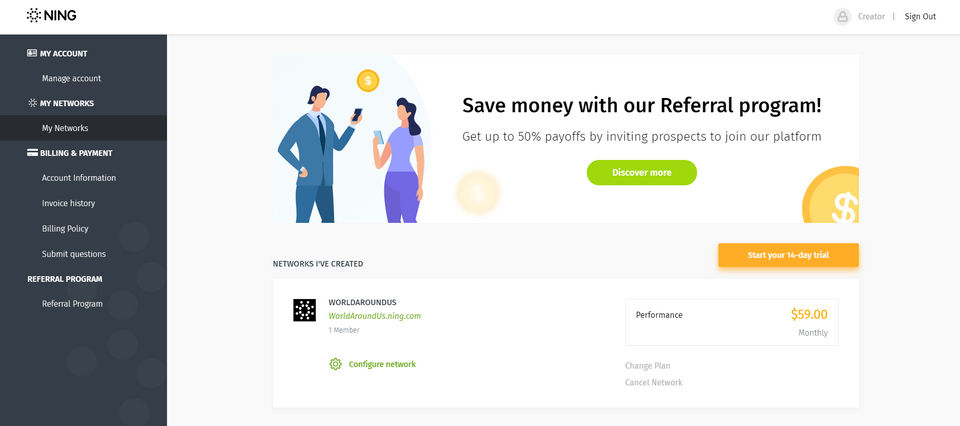 Ning screenshot 3
