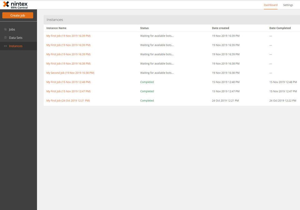 Nintex RPA screenshot