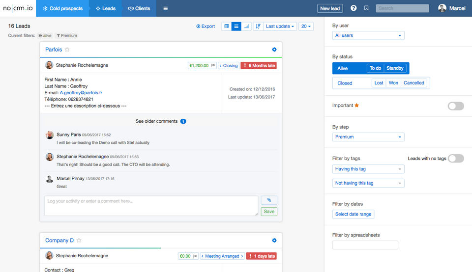 noCRM.io screenshot