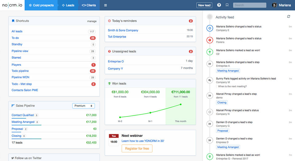 noCRM.io screenshot