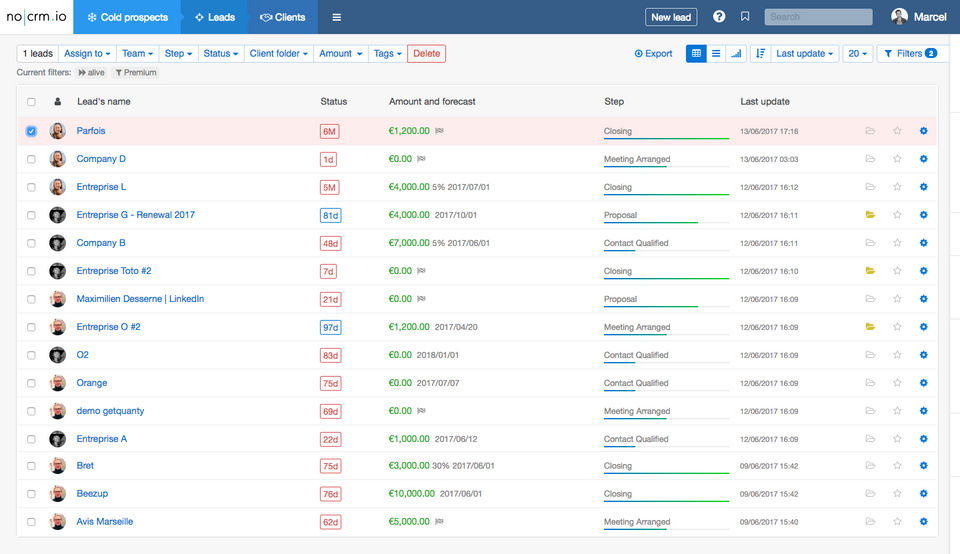 noCRM.io screenshot