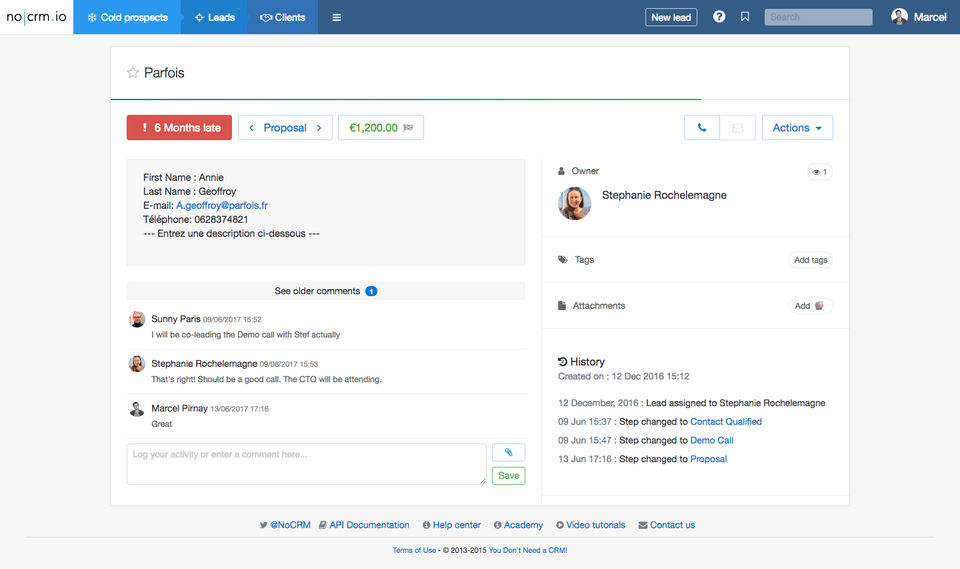 noCRM.io screenshot