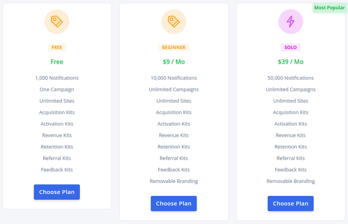 Notifia pricing 1