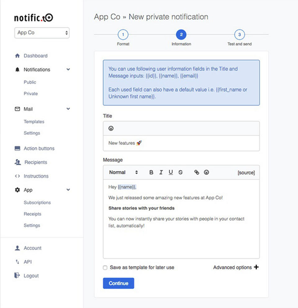 Notific.io screenshot 1