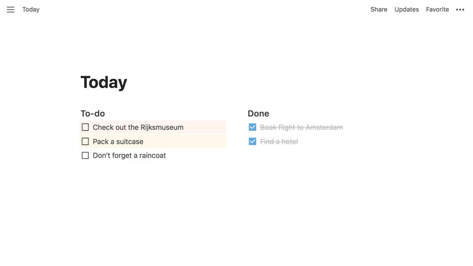 Notion screenshot 1