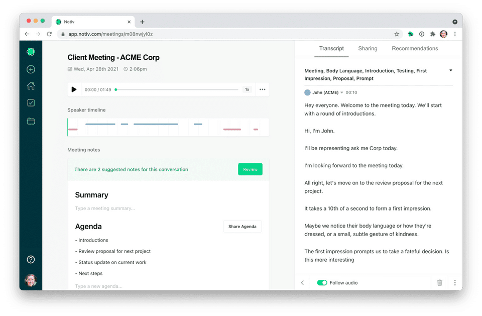 Notiv screenshot 4