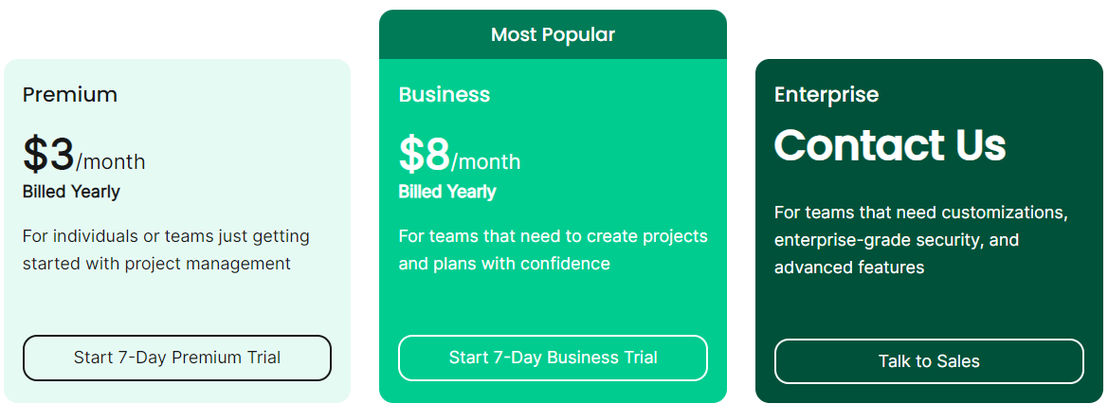 nTask pricing 1